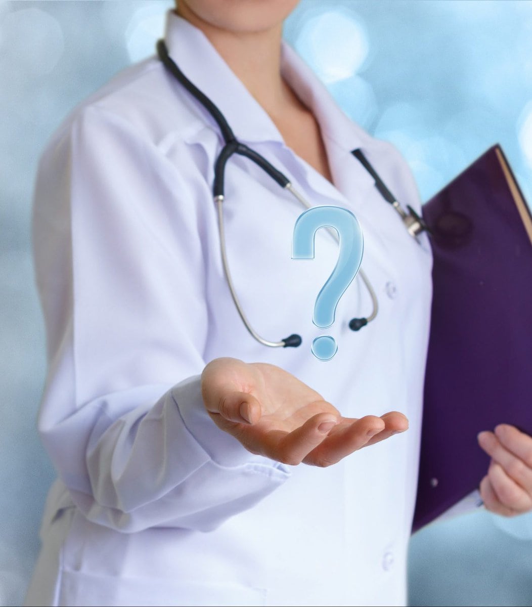 Doctor answers questions.