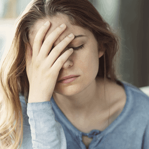 girl worrying about her pcos- weight
