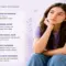 "Teenage PCOS Symptoms infographic showing irregular periods, stubborn acne, facial hair growth, weight changes, and hair and skin issues associated with PCOS."